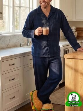 Plush Hamburger Novelty Slippers for Women - Cozy Tan & Green🆕🎁